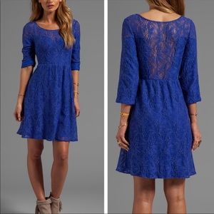 Free People Blue Lace Dress